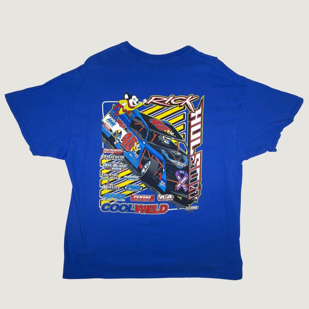 VTG Rick Hulson Racing 40 Coolweld Blue T-Shirt Mens XL Dirt Track Graphic Tee
